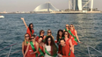 This bride-to-be had a Mayo themed hen in the middle of Dubai