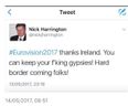 This UK politician is royally pi**ed off at Ireland over the Eurovision