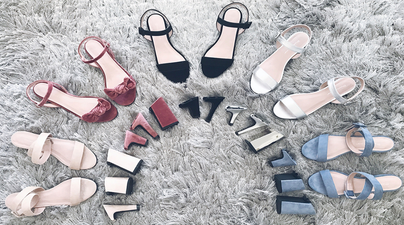 These interchangeable heels could be the pretty answer to our prayers