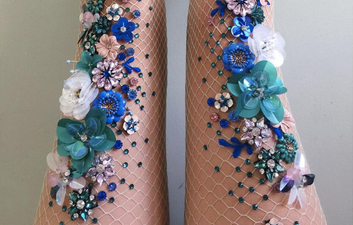 These FAB embellished fishnets are the perfect festival accessory