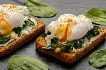 These foolproof microwave poached eggs are ideal if you’re on the go