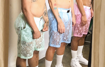 These sheer lace shorts for men are causing quite the stir online