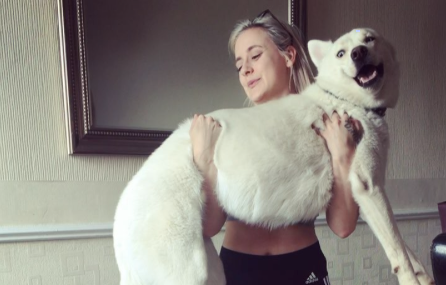 Squatting your dog while getting fit