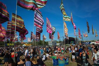 The Glastonbury clean up kicked off bright and early this morning