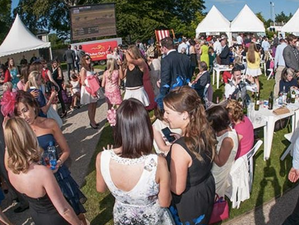 This outfit won Best Dressed at the Dubai Duty Free Irish Derby