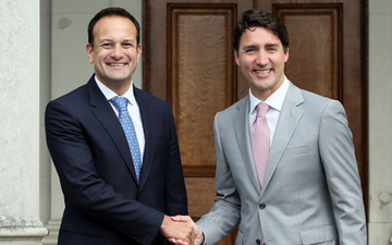 Leo Varadkar has done the impossible… out-socked Justin Trudeau