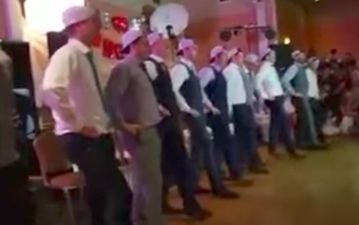 Wexford groom and his friends perform an EPIC wedding dance for his bride