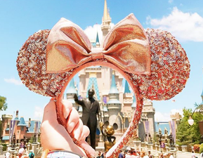 Disney have just released these dazzling rose gold Minnie Mouse ears