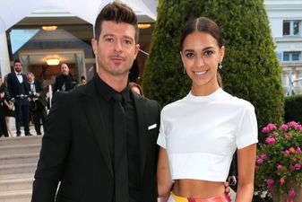 Congrats, guys! Robin Thicke and his girlfriend, April, are expecting a baby