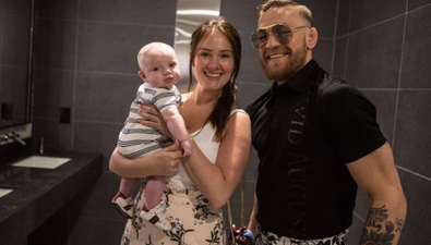 McGregor’s son gets suited up (and looks like the baby from The Hangover)