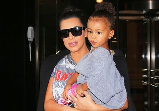 Kim and North look so sweet in their first magazine shoot together