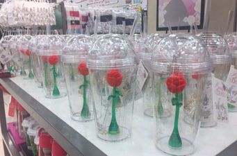 These €6 Beauty And The Beast rose stem drinking cups have now landed