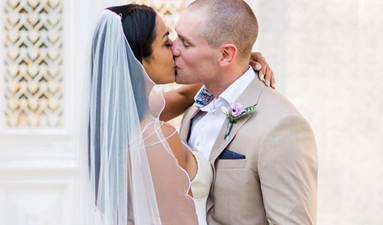 Irish model wears vintage on her wedding day abroad and looks stunning