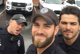 The internet is swooning over these police officers helping after Irma