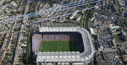 This aerial photo of Croke Park ahead of throw-in yesterday is stunning