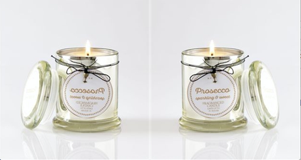 Next is selling prosecco and gin infused candles and we need them right away