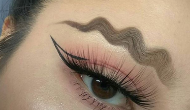 The squiggle brow is getting a gory update just in time for Halloween