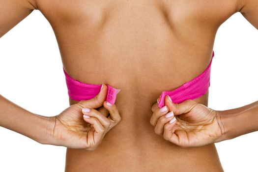 putting our bras on wrong