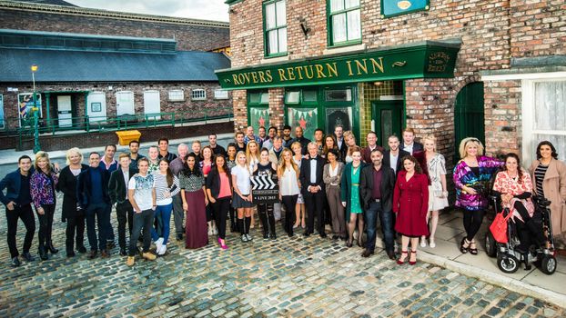 Do these photos from the Corrie set hint at a budding romance?