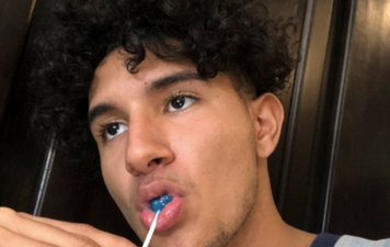 This lad let his little sister give him a manicure and the results were stunning