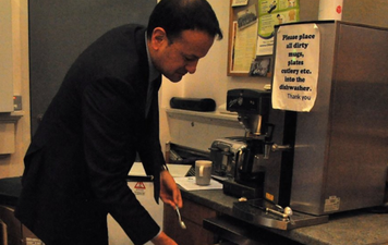 We have 20 questions about that picture of Leo filling the dishwasher