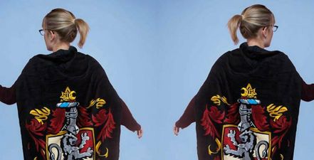 This Harry Potter towel doubles as a cape and we feel like we’re in Hogwarts