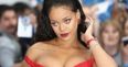 Rihanna just posted a red lip tutorial and she is a total queen
