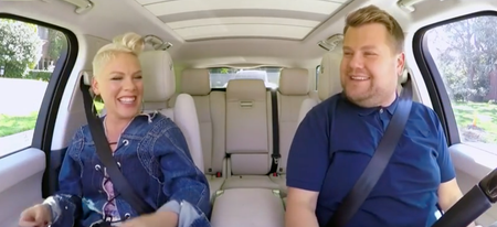 One of the funniest things happened when Pink did her Carpool Karaoke