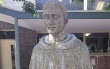 This Catholic school statue had to be covered up for being suggestive