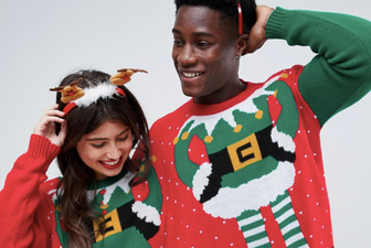 Boohoo’s latest Christmas jumper is for lovers attached at the hip