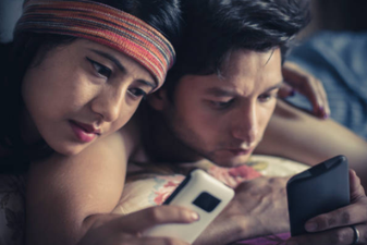 This many people have checked their phone during sex