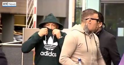 ‘Come and get me,’ yells McGregor as he leaves court