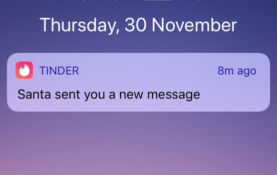 santa tinder