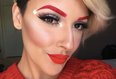Santa hat brows are apparently now a thing and we kind of love them