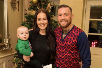 Conor and Dee were out shopping in Dublin with Conor Jr yesterday