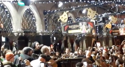 Hozier and Glen Hansard shine during annual Christmas Eve busk