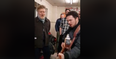 Glen Hansard was pulled into a chipper to sing on Stephen’s Night