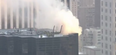 Fire breaks out on the roof of Trump Tower in New York
