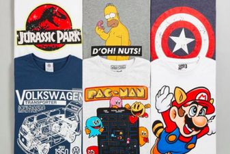 The men’s section in Penneys has these €7 retro tees… and we’ll be wearing all of them