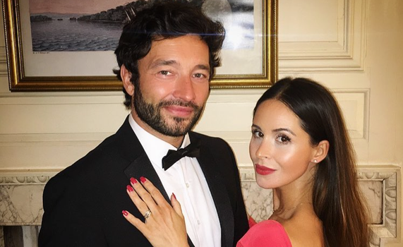 Spencer Matthews's ex and Caggie Dunlop's ex are expecting a baby