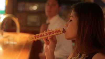 Toblerone ice cream exists and it’s in a triangle shape and everything