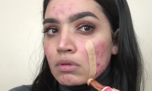 A budget foundation that promises to cover redness is causing a stir online