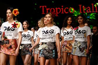 Dolce & Gabbana swapped models for drones on their runway