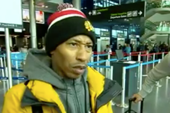 Actor Fredro Starr has been stuck at Dublin Airport for two days