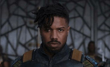 Girl snaps retainer watching Michael B. Jordan in Black Panther