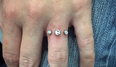 People are getting diamond piercings on their fingers instead of engagement rings