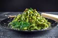 This one-pot cheesy pesto pasta takes about 10 mins to make it is divine