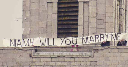 The romance! This man created a proposal like no other in Cork at the weekend