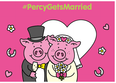 Percy Pig and Penny Pig are officially tying the knot tomorrow