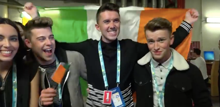 Ryan O’Shaughnessy had the best reaction after qualifying for Eurovision final